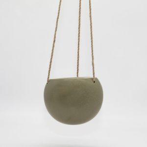 Small Orbit Hanging Planter Jade