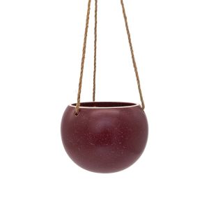 Small Orbit Hanging Planter Ruby
