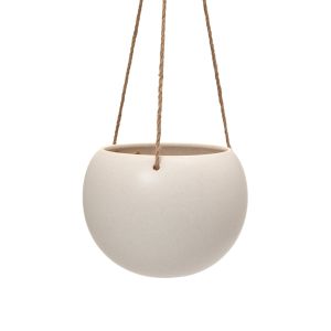Large Orbit Hanging Planter Oatmeal
