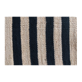Jute Mat Black Stripe