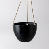 Large Columbia Hanging Pot - Black