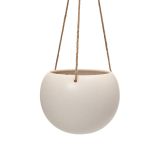 Large Orbit Hanging Planter Oatmeal