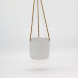 Austin Hanging Pot - White Stone