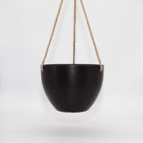 Small Columbia Hanging Pot - Black